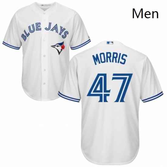Mens Majestic Toronto Blue Jays 47 Jack Morris Replica White Home MLB Jersey